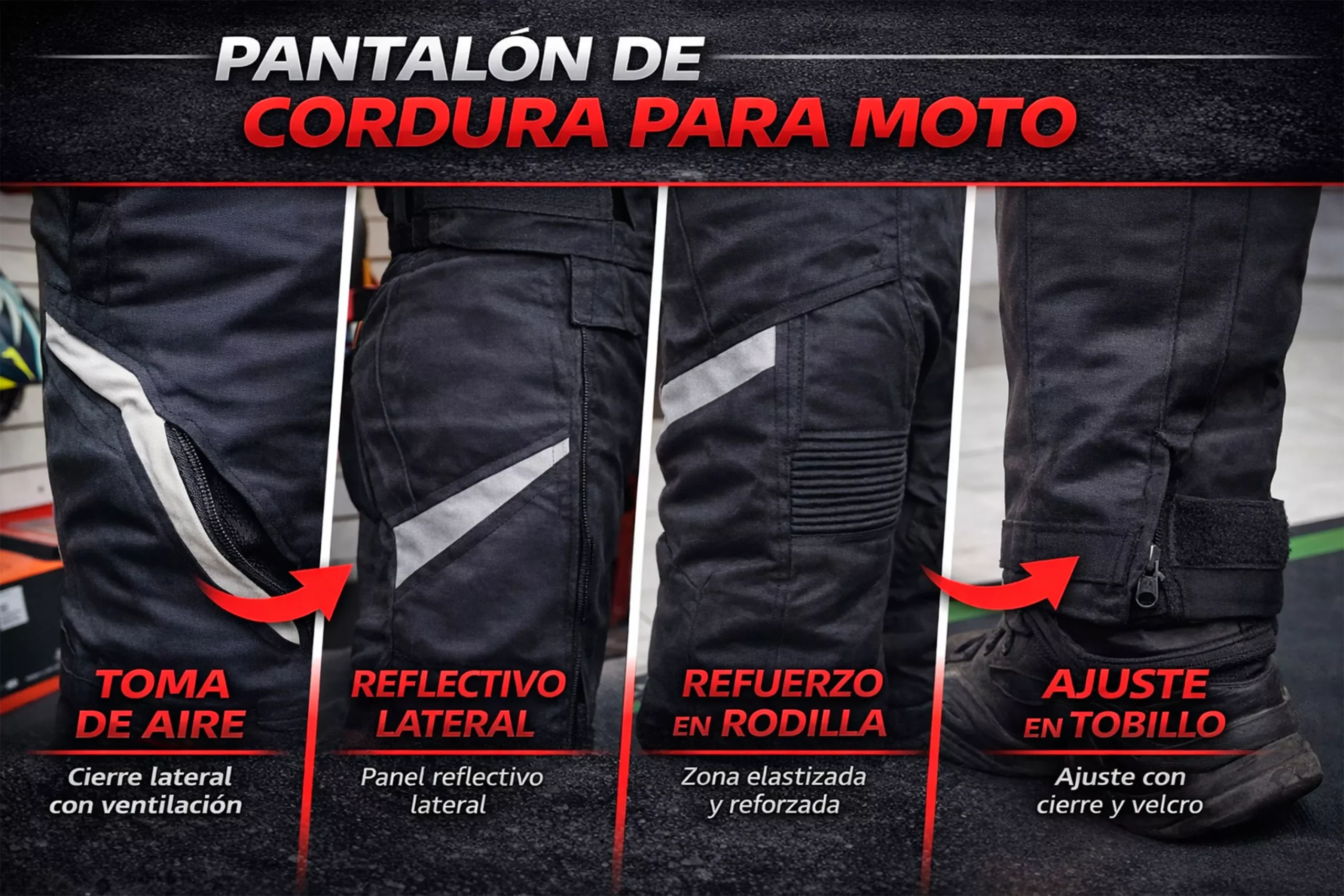 Pantalón 4 Estaciones Motoboy - Sp-12 - Imagen 3