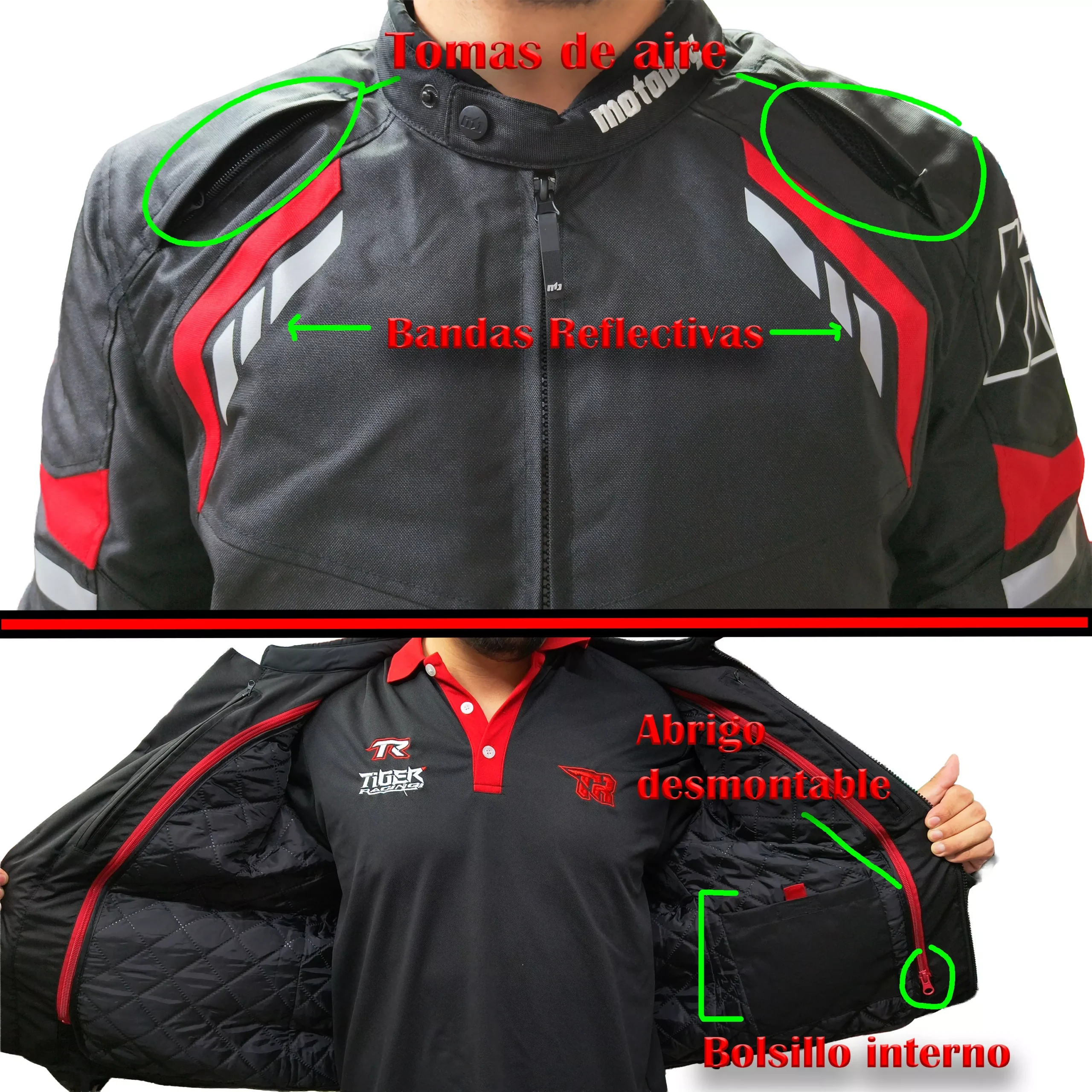 Campera de Invierno de Cordura Motoboy - Imagen 3