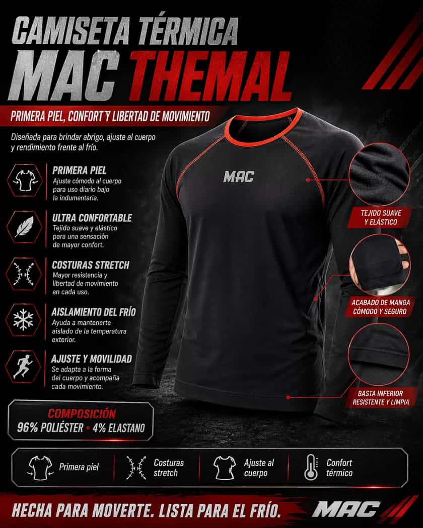 Camiseta Termica Mac Themal - Imagen 2