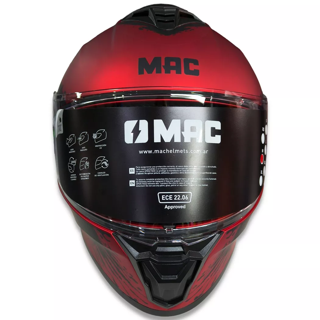 Casco MAC Starter - Fenix Rojo - Imagen 4