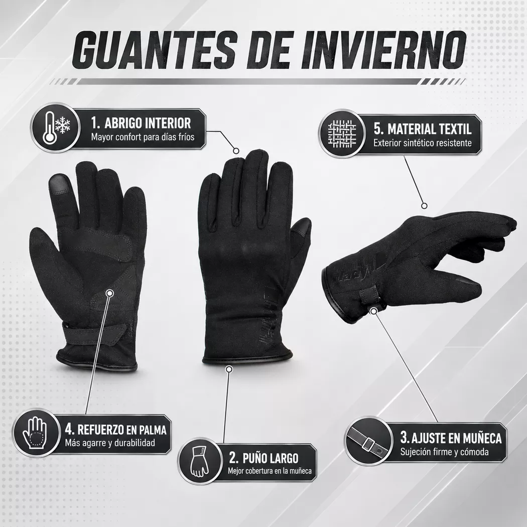 Guantes de Invierno Mujer Nova - Negro - Imagen 5