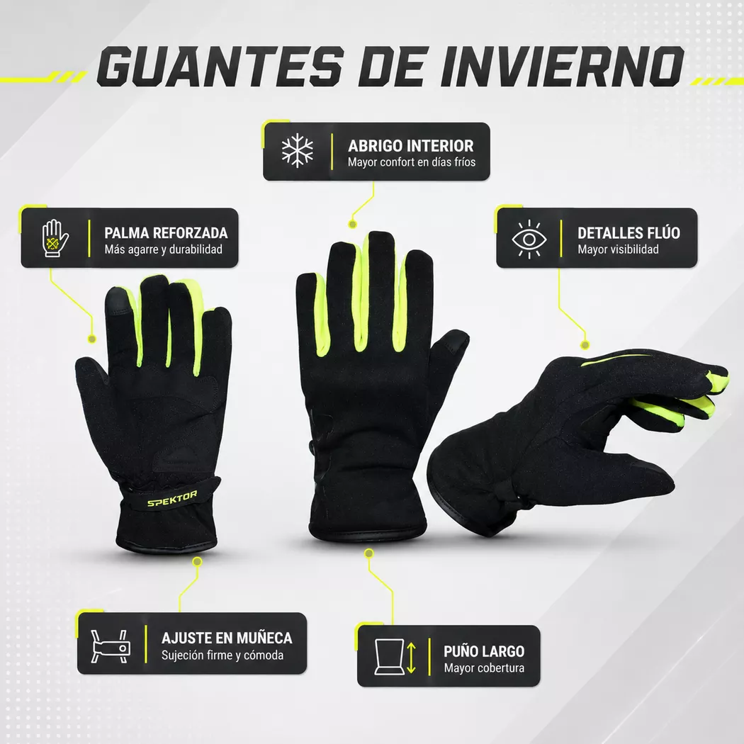 Guantes de Invierno Spektor EON - Fluor - Imagen 2