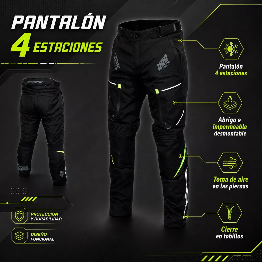 Pantalón 4 Estaciones Spektor Nomad - Negro - Imagen 2